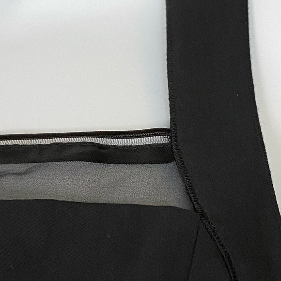 Elie Tahari Black Square Neck Sheath Dress size 2 New Sleeveless - Picture 7 of 12